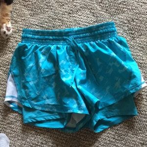 Blue athletic shorts